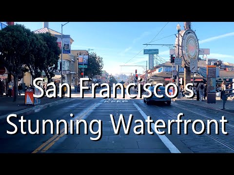 [4K] San Francisco Waterfront Drive 🚗 Embarcadero to Marina Green 🌉 Scenic Bay Tour