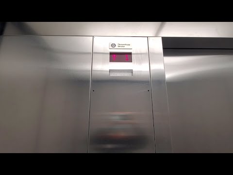 EPIC MOTOR! ThyssenKrupp Endura MRL Hydraulic Elevator at KPU Spruce Building - Surrey BC