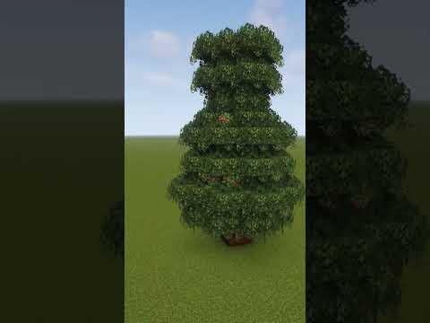 Insane Minecraft Christmas Tree Build! #shorts #minecraft