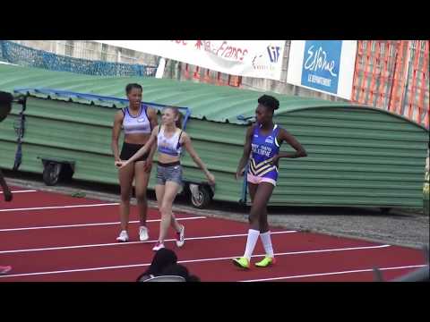 100m CAF FINALE A Championnat Régionnal CADETS/JUNIORS Bondoufle 7-8 Juillet 2018