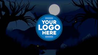 B26 - Spooky Jack O Lantern Logo Reveal - Intro Animation - Animologo.com