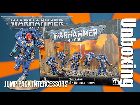 Unboxing Jump Pack Intercessors Warhammer 40K Space Marines #wargaming
