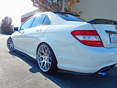 Mercedes C300 Lowered on H&R + AeroFlowDynamics Side splitters Walkaround