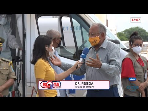 Dr Pessoa e Dr Gilberto Albuquerque ao vivo durante a chegada dos pacientes de Manaus 15 01 2021