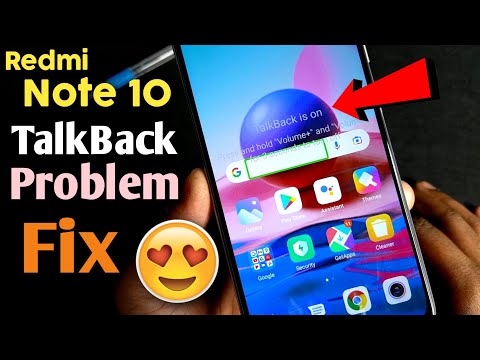 Fix Redmi Note 10 Talkback is On Problem | How To Turn Off Talkback in Redmi Note 10 | TalkBack off