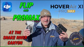 HOVERAIR X1 PROMax and DJI Flip at Dedication Point on the Snake River Canyon