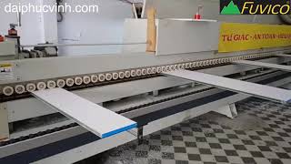 DAY CHUYỀN MÁY DÁN CẠNH ACRYLIC KGOONG DƯỜNG LINE + MÁY ĐÁNH BÓNG TẠI CTY HPL