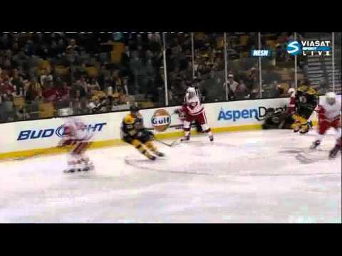 [HD] Goal Todd Bertuzzi  (Detroit Red Wings & Boston Bruins), NHL , 02/11/11