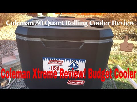 Coleman Rolling Cooler | 50 Quart Xtreme 5 Day Cooler with Wheels Review. Budget Bang For Buck!