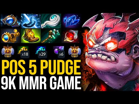 🔥 9K MMR Game 🔥 When HARD SUPPORT Pudge Has HIGH IMPACT | Pudge Official