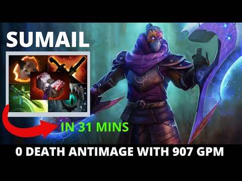 SUMAIL FARMING 0 DEATH ANTIMAGE WITH 907 GPM FULL GAMEPLAY Dota2 TV
