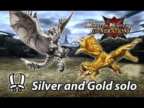 MHGen | Hyper Silver Rathalos & Gold Rathian solo (Adept Dual Blades) - 24'17
