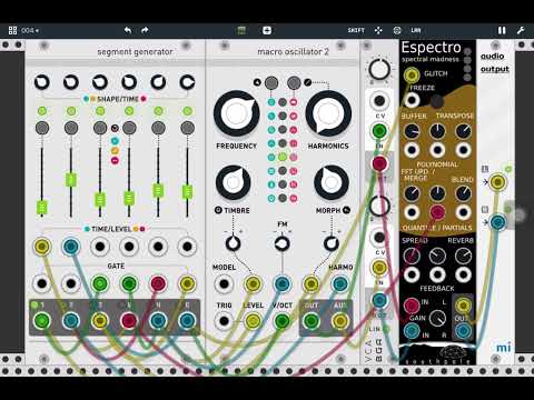 【miRack】mutable Stages + Plaits + Espectro 005 : Reverb Magic 1