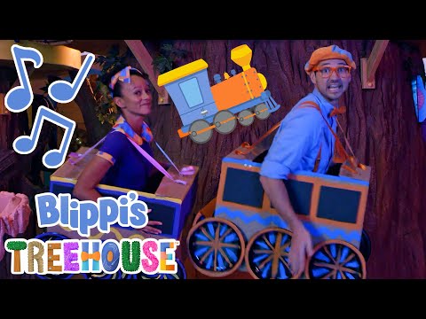 Train Song | BLIPPI'S TREEHOUSE | Educational Songs For Kids