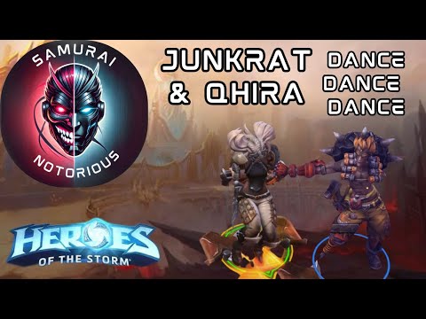 HOTS | ARAM | Crazy Junkrat and Qhira - Dance dance dance