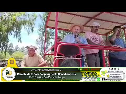 17-12-25 - Remate de la Sociedad Cooperativa Agricola Ltda. - General San Martin, La Pampa