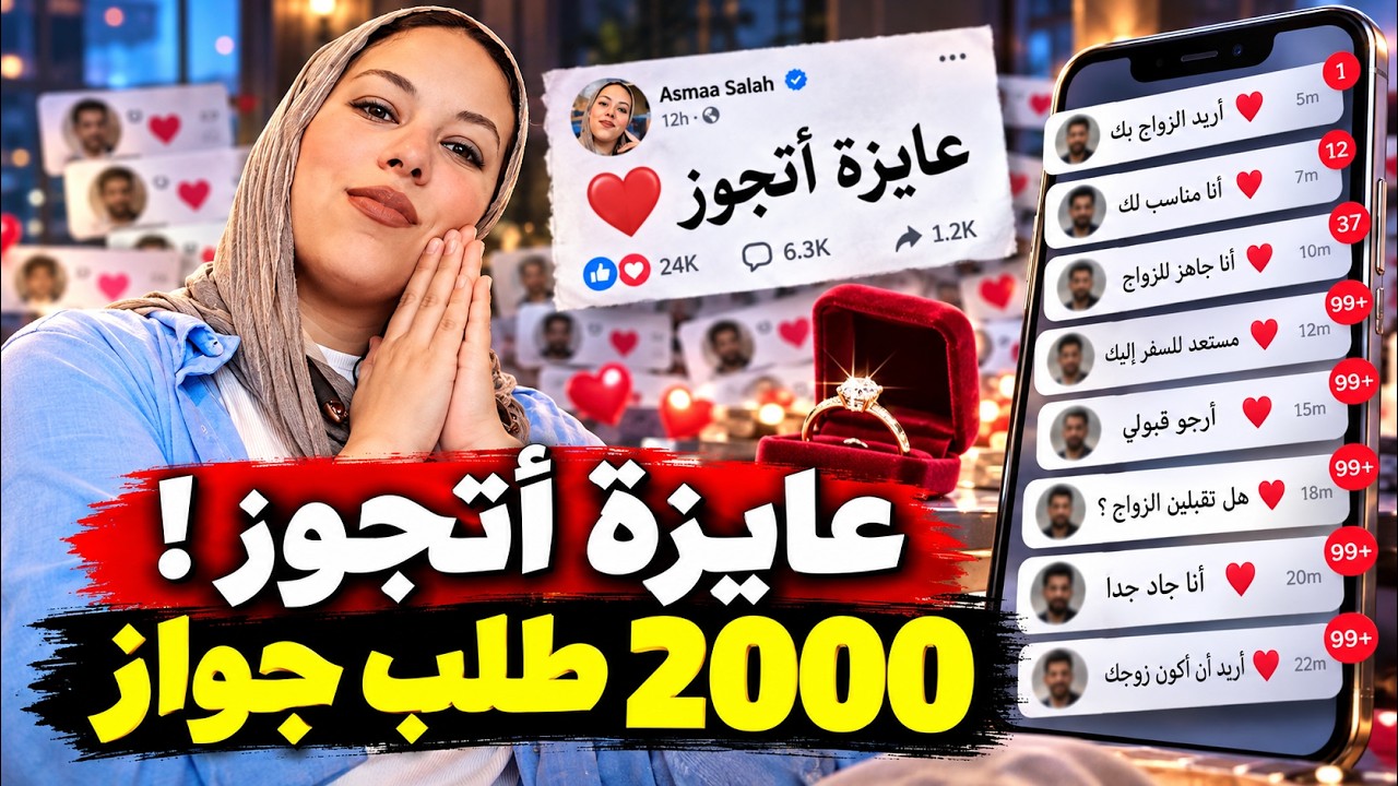 بنت مصرية تعلن بدون خجل "انا عايزة اتجوز" .. والمفاجأة 2000 طلب زواج