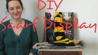 How to Display Scarves