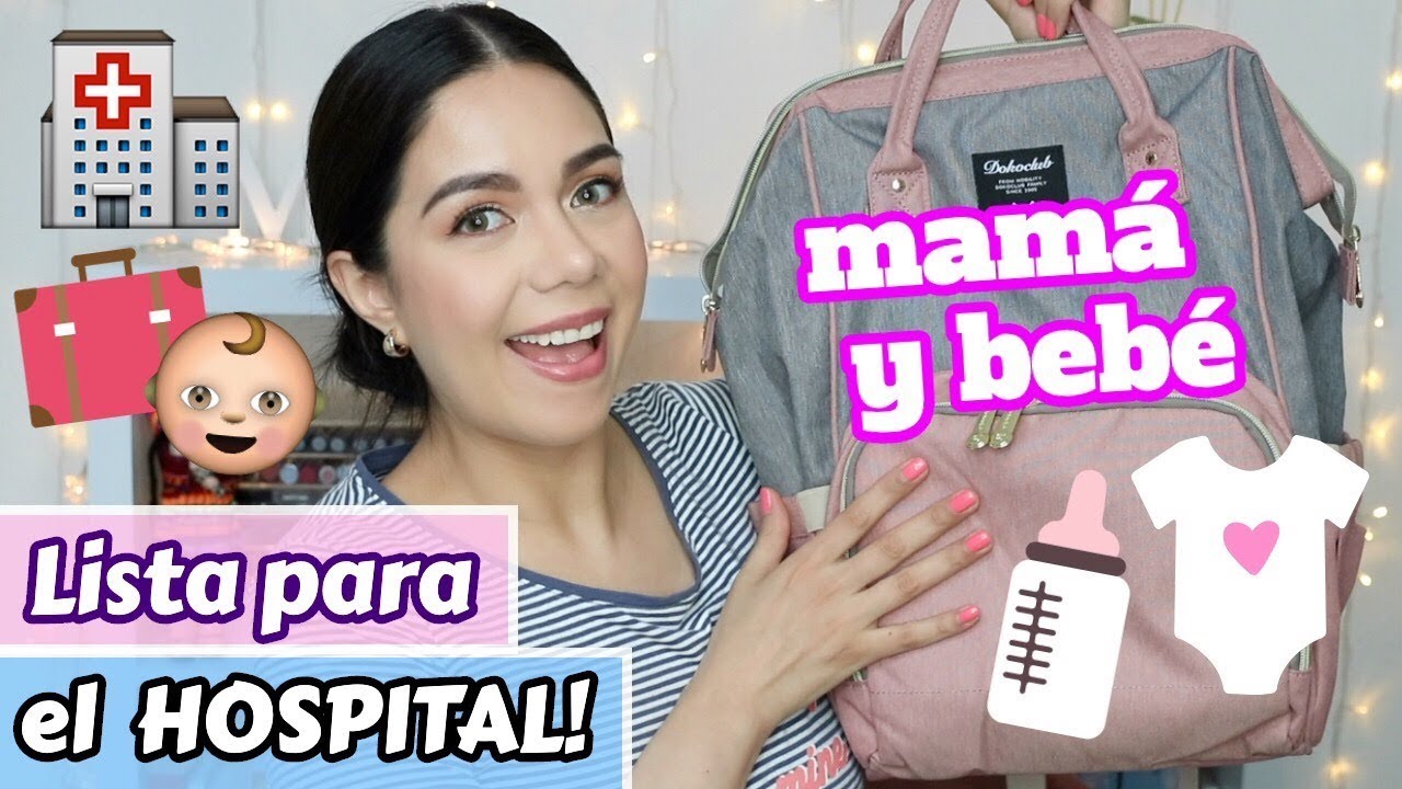 QUÉ LLEVO EN MI MALETA PARA EL HOSPITAL + BOLSO DE LA BEBÉ | LIEBE MAMI