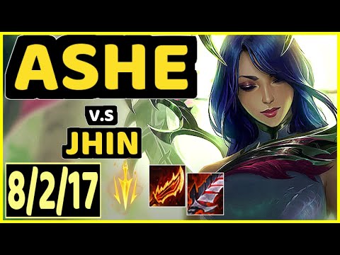 HAI (ASHE) vs JHIN - 8/2/17 KDA BOTTOM ADC GAMEPLAY - NA Ranked DIAMOND