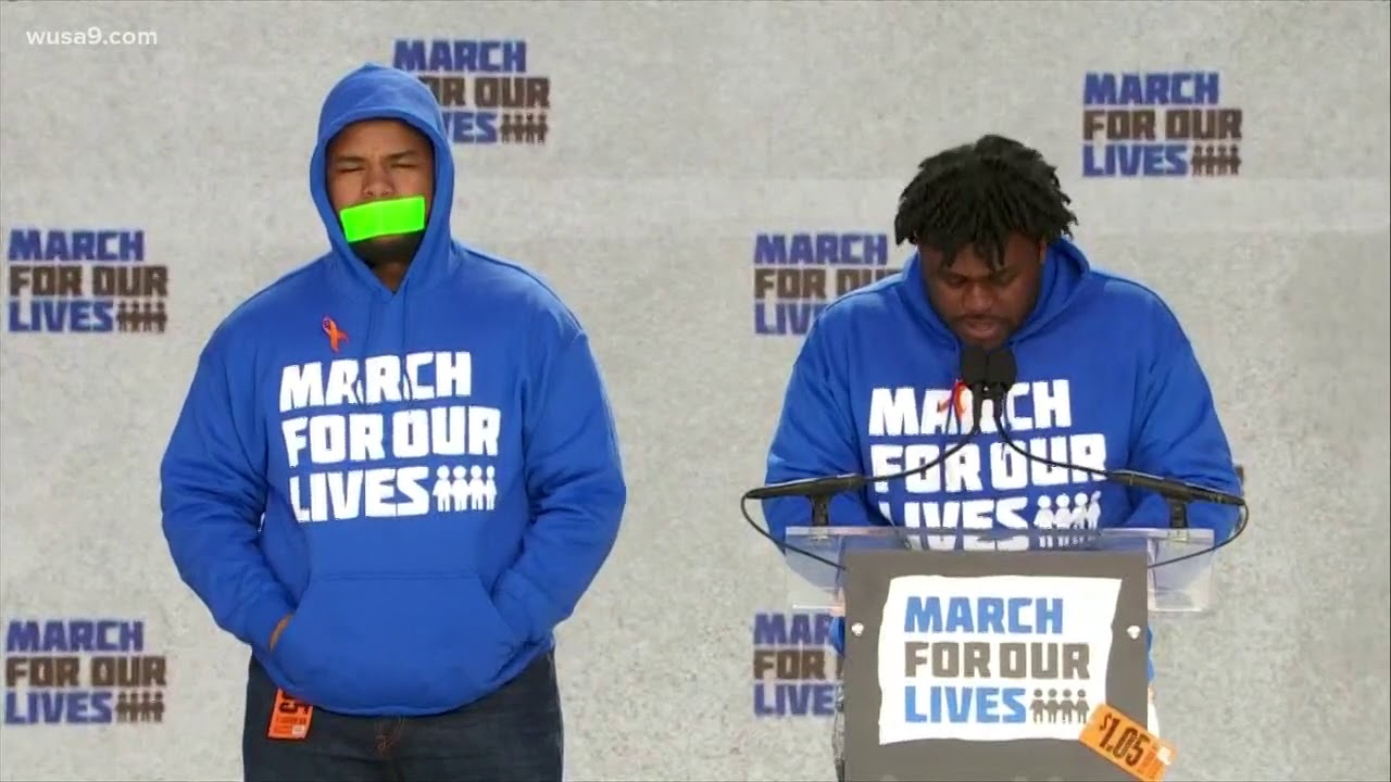 Students Alex King and D'Angelo McDade speak at March For Our Lives Rally - YouTube