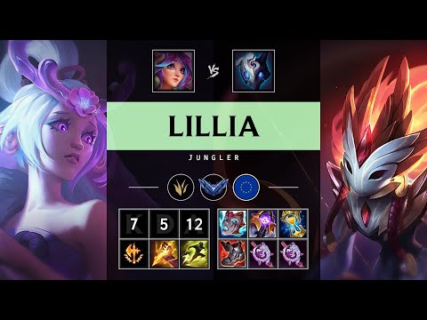 Lillia Jungle vs Kindred - EUW Diamond Patch 25.10