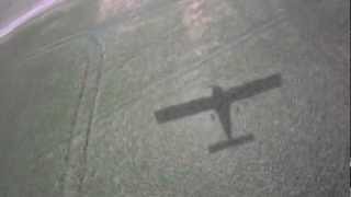 preview picture of video 'Landung auf dem Flugplatz Merseburg mit meiner Tecnam P92 (Schattenflugzeug)'