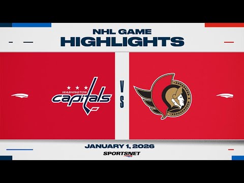 NHL Highlights | Capitals vs. Senators - January 1, 2026