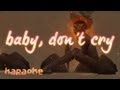 EXO - Baby Don't Cry [karaoke] 