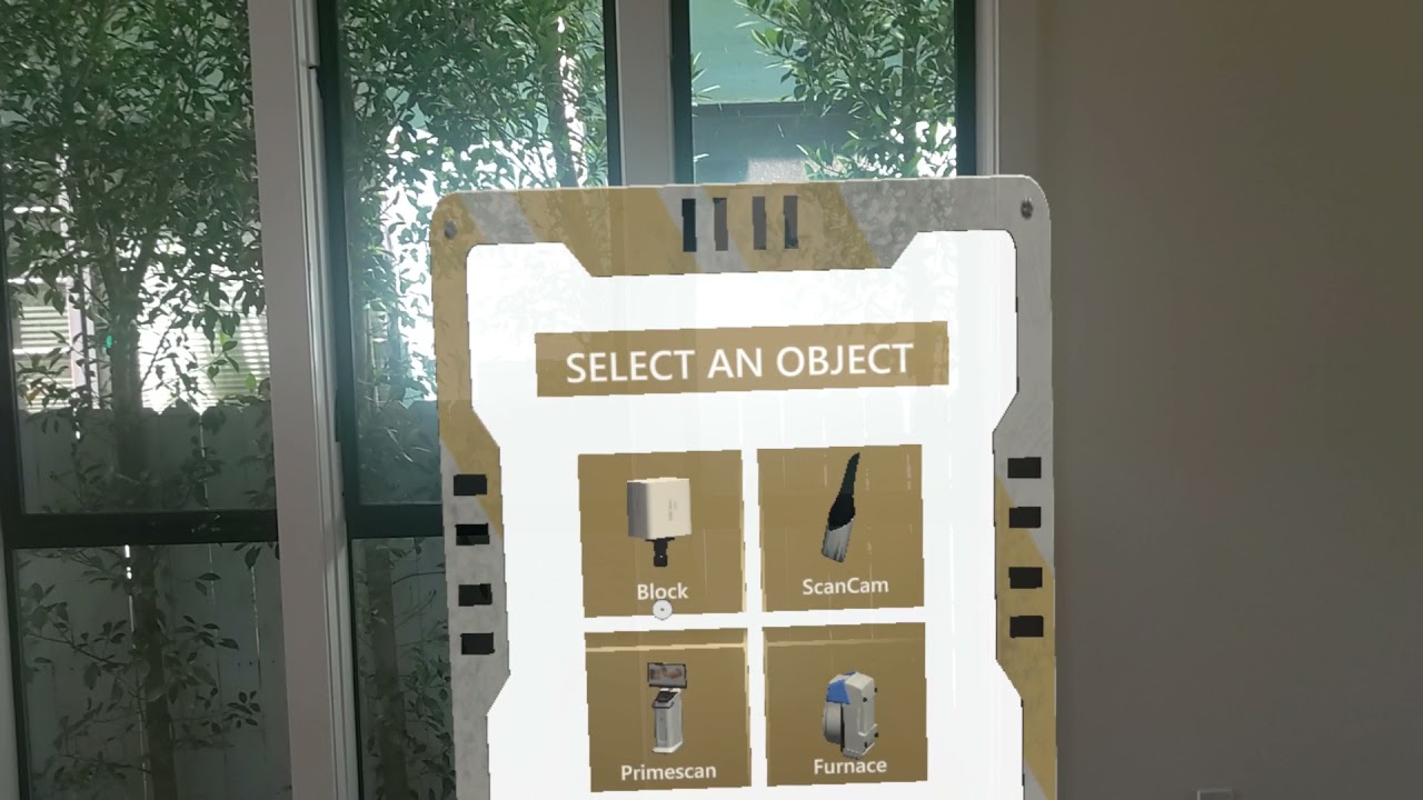 Eye tracking 3D UI on Hololens 2 with MRTK