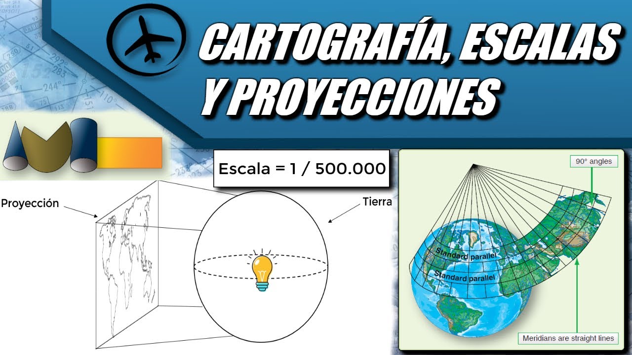 Cartografía, Escalas y Proyecciones - Navegación VFR