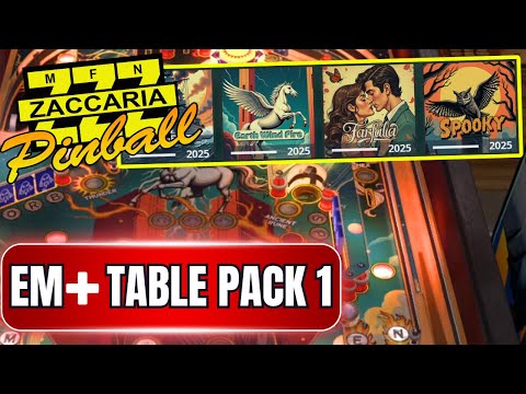 Zaccaria Pinball - EM+ Table Pack 1 (NEW, 2025) | Gameplay & Commentary