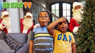 Where is Santa Clause? (Hide and Seek Christmas Game with The ZZ Kids)