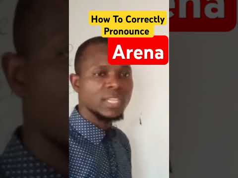 How To Correctly Pronounce ARENA #english #arena #learnenglish #speakingskills #pronunciationguide