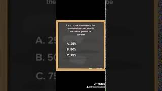 Blackboard question quiz.. find the correct answer! TikTok video