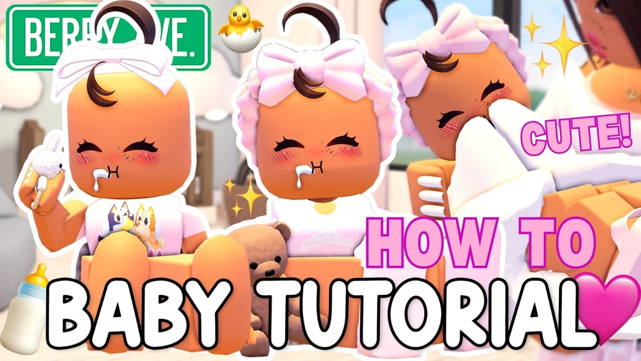 How To Be A BABY GIRL TUTORIAL & OUTFIT CODES For Berry Avenue!