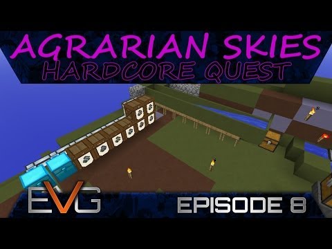FTB SKYBLOCK | Agrarian Skies: Hardcore Quests Ep.8 | Automated Sieves & Collection System