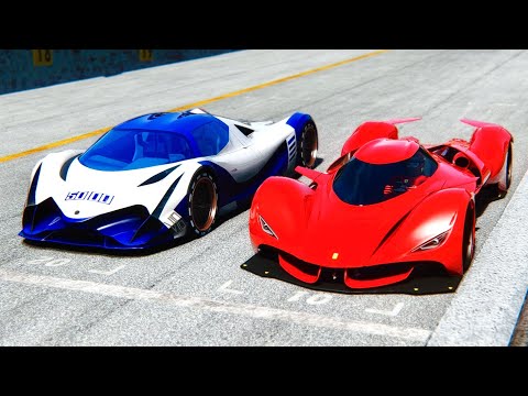 Ferrari Piero 2025 LM vs Devel Sixteen at Top Gear Track