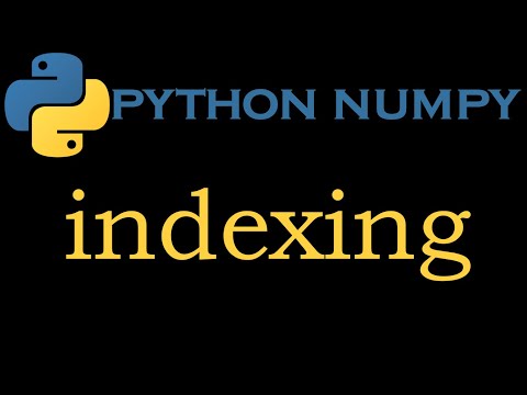 Python Numpy Module 3 Indexing