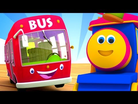 боб поезд | колеса на автобусе | Дети музыка | Bob Wheels on The Bus
