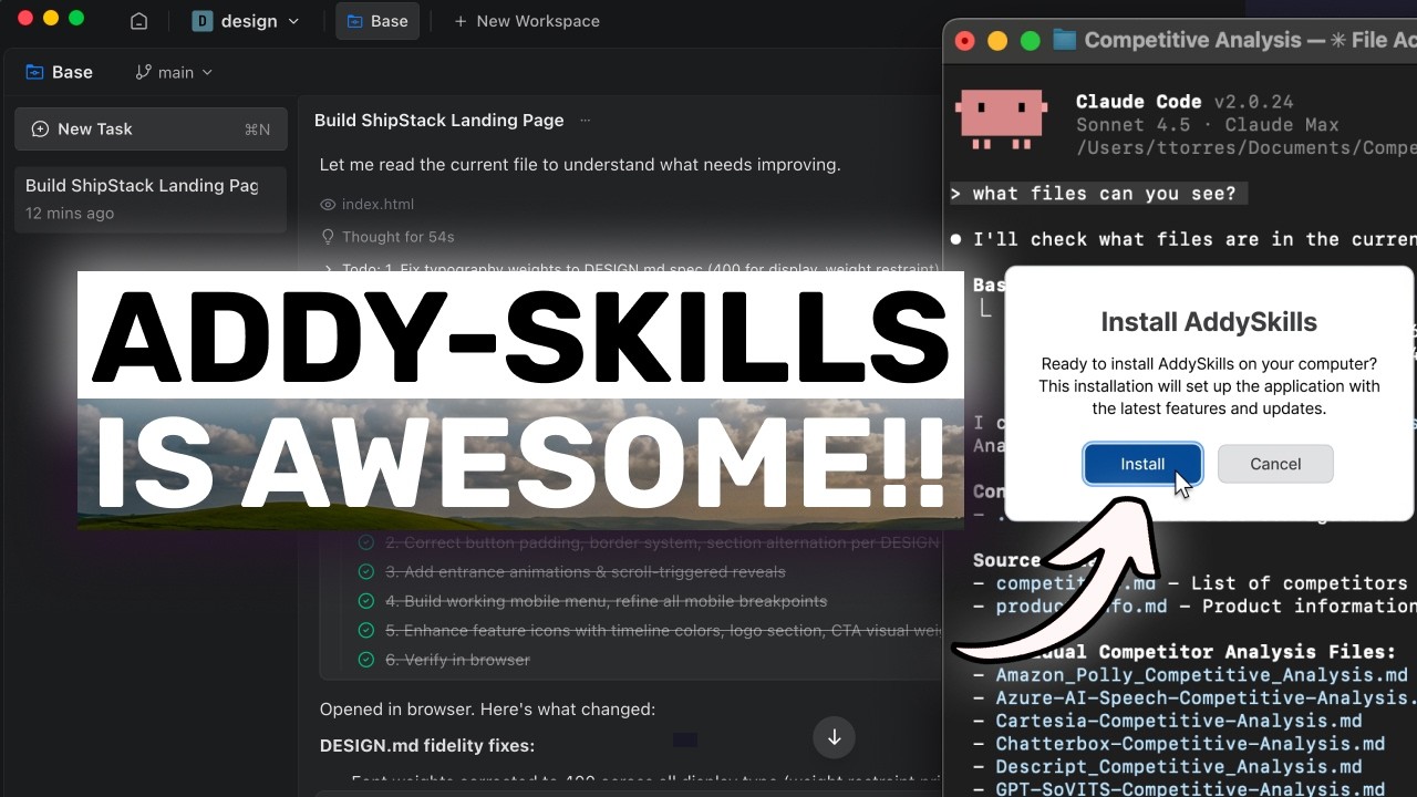 Addy-Skills + Claude Code,Codex: This 22-SKILL Setup CAN 10X PERFORMANCE!