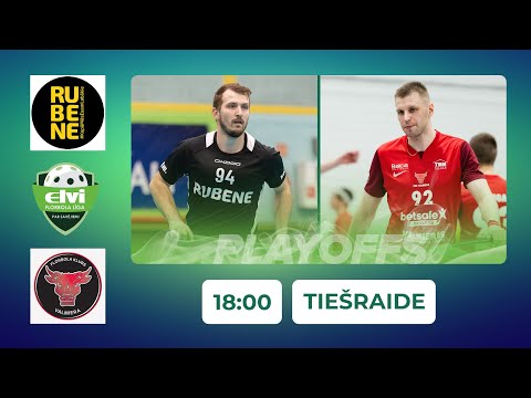 🎥 ELVI florbola līga: Rubene - FBK Valmiera/Betsafe (1/4 F, 5. spēle) (9.03.2024)