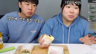 [왕쥬] 어서오세요~ 왕쥬웨이입니다✨ 생각보다 맛이 비슷해서 놀랬던 샌드위치  먹방+쿡방!!