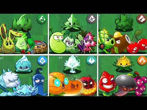 6 Team Plant & Mint Battlez - Which Team Plant Will Win? - PVZ 2 Team Plant Battlez