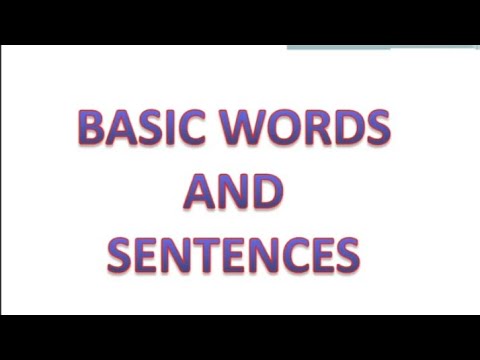 BASIC WORDS AND SENTENCES IN KONKANI.. learn to speak Konkani through English.. FOR BEGINNERS