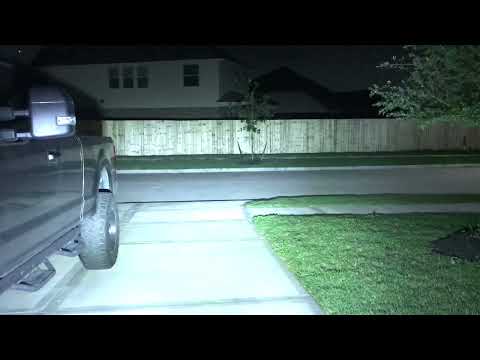 Baja Designs LP6 on a dyna at night