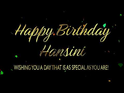 Happy Birthday Hansini