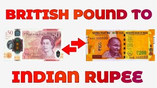 British Pound To Indian Rupee Exchange Rate Today | GBP To INR | Pound To Indian Rupees