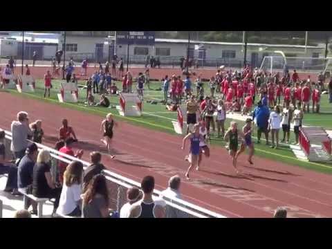 VarG 100m vs Marina & Edison 4-2-15 - Los Alamitos Girls