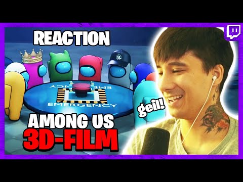 Ju REAGIERT auf den AMONG US 3D FILM + Making Of von Marius Angeschrien - Krasse Leistung!